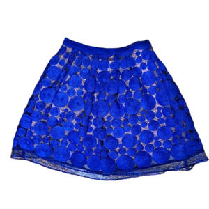 Anthropologie Eva Franco Blue‎ Albastru Skirt sz 4P